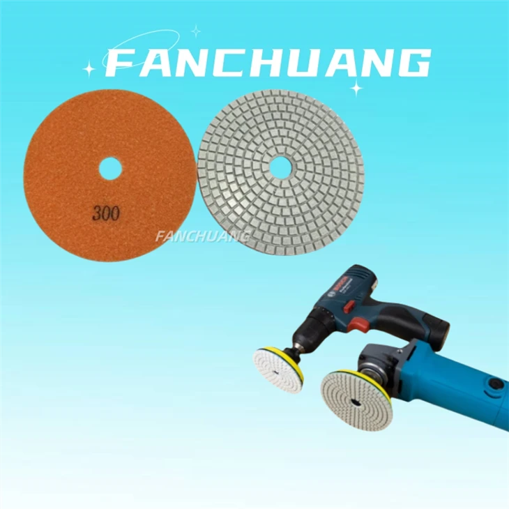 4 Inch Granite Flexible Wet Diamond Polishing Pad