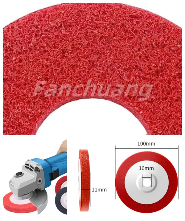 detailed picture of 4inch nylon abrasive wheel