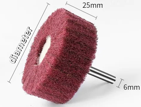 Spindle mounted non-woven flap wheel Spindle mounted non-woven flap wheel